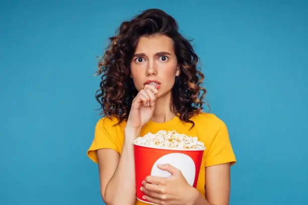 Popcorn stuck in throat