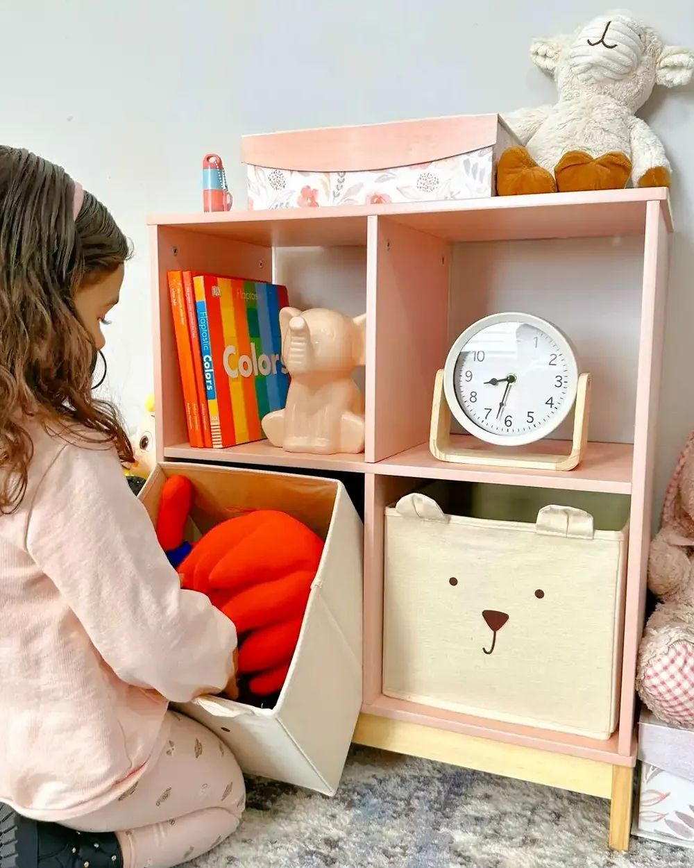 Hanging toy storage for kids