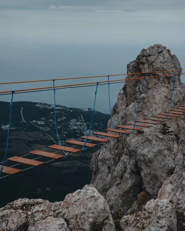 Hussaini hanging bridge: most dangerous bridge.