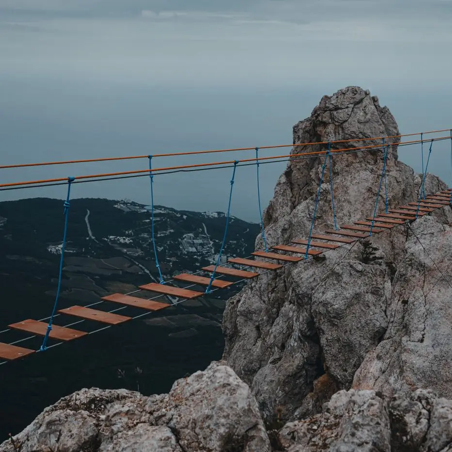 Hussaini hanging bridge: most dangerous bridge.